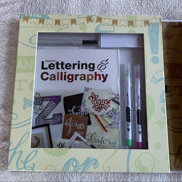 Art School Creative Lettering & Calligraphy Learning Kit by Spice Box - Picture 5 of 12